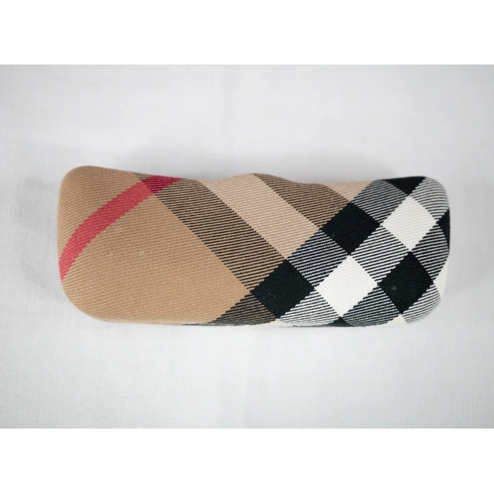 Burberry Eyeglasses Womens 52 16 135 Brown B 2076 3083 Plaid Nova Check Case